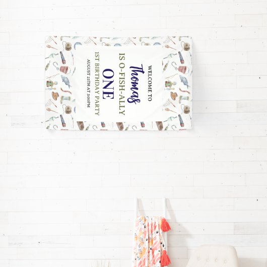 Fishing 1st Birthday | O-Fish-Ally One party Spandoek (Insitu)