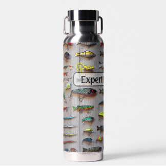 Fishing - a Board of Lures - Personalize Waterfles