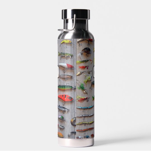 Fishing - a Board of Lures - Personalize Waterfles (Rechts)