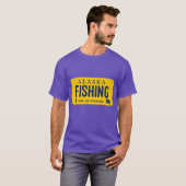 Fishing Alaska License Plate T-shirt (Voorkant volledig)