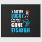 Fishing Art I Could Have Gone Fishing Cadeaupapier (Vlak)