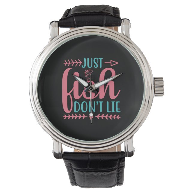 Fishing Art Just Fish Horloge (Voorkant)