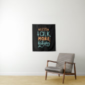 Fishing Art Less Talk More Fishing Wandkleed (In situ)