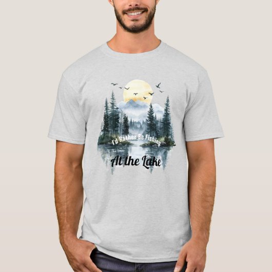 Fishing At The Lake T-Shirt (Voorkant)