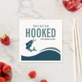 Fishing Bachelor Party Funny She's Got Him Hooked Servet (Insitu)