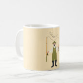 Fishing beats work all day koffiemok (Voorkant links)