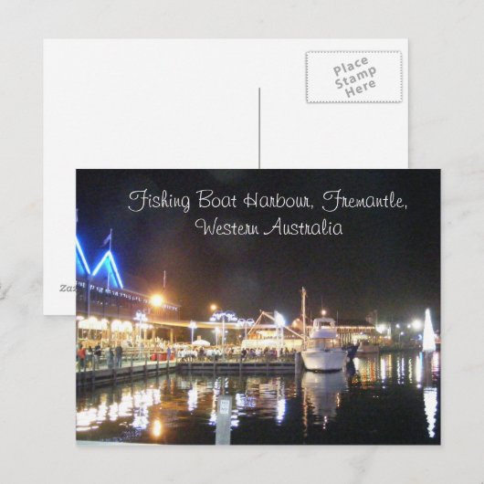 Fishing Boat Harbour, Fremantle, West. Briefkaart (Voorkant / Achterkant)