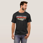 Fishing Boating Camping Lake Vacation Grand Lake T-shirt (Voorkant volledig)