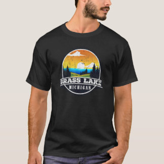 Fishing Boating Camping  Lakeview Grass Lake T-shirt