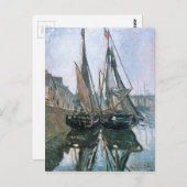 Fishing Boats at Honfleur by Claude Monet Briefkaart (Voorkant / Achterkant)