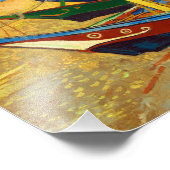 Fishing Boats on the Beach by Vincent van Gogh Foto Afdruk (Hoek)