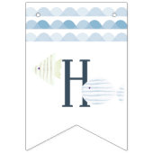 Fishing Boy Float Buoy Happy 1st Birthday Vlaggetjes (Tweede vlag)