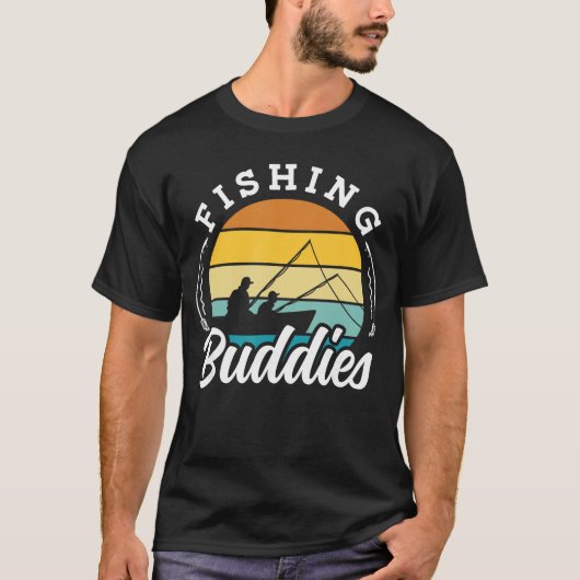 Fishing Buddies Buddy Fisher Fisherman gift T-shirt (Voorkant)