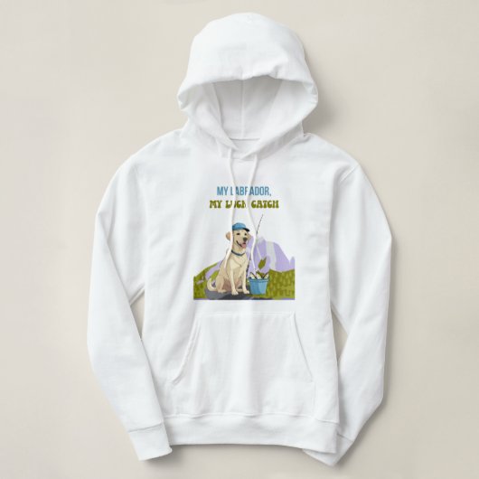 Fishing Buddy – Labrador Retriever-editie Hoodie (Design voorkant)