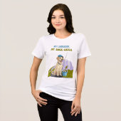 Fishing Buddy – Labrador Retriever Editie Tri-Blend Shirt (Voorkant volledig)