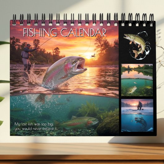 Fishing Calendar 2026 / Pro, Fish Photo Calendar Kalender