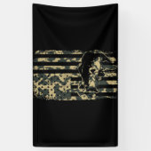 Fishing Camouflage USA Flag for Bass Fisherman Spandoek (Verticaal)
