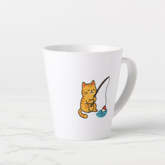 Fishing Cat Latte Mok (Rechterhoek)