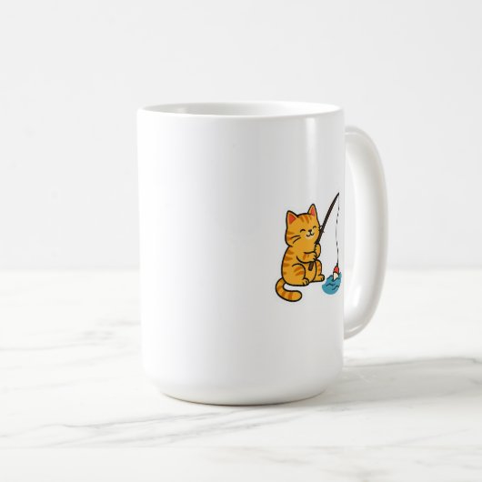 Fishing Cat  Mug Koffiemok (Voorkant rechts)