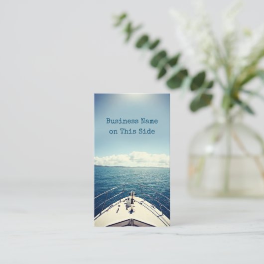 Fishing Charter Visitekaartje (Staand voorkant)