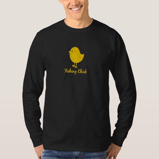Fishing Chick  Graphic T-shirt (Voorkant)