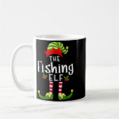 Fishing Christmas Elf Matching Pajama X-mas Party  Koffiemok (Links)