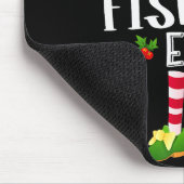 Fishing Christmas Elf Matching Pajama X-mas Party  Muismat (Hoek)