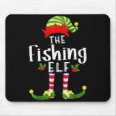 Fishing Christmas Elf Matching Pajama X-mas Party  Muismat (Voorkant)