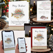Fishing Christmas Invites Kaart