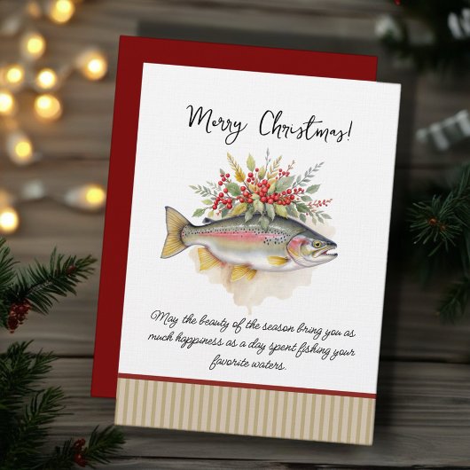 Fishing Christmas Invites Kaart