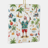 Fishing Christmas Themed  Keramisch Ornament (Rechts)