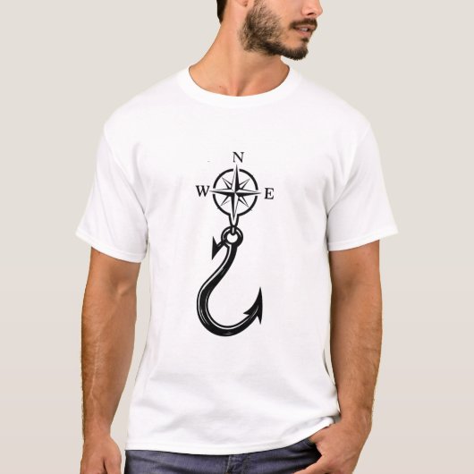 Fishing Compass Rose T-shirt (Voorkant)