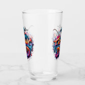 Fishing Dad Fish Graffiti Glass Glas (Rechts)