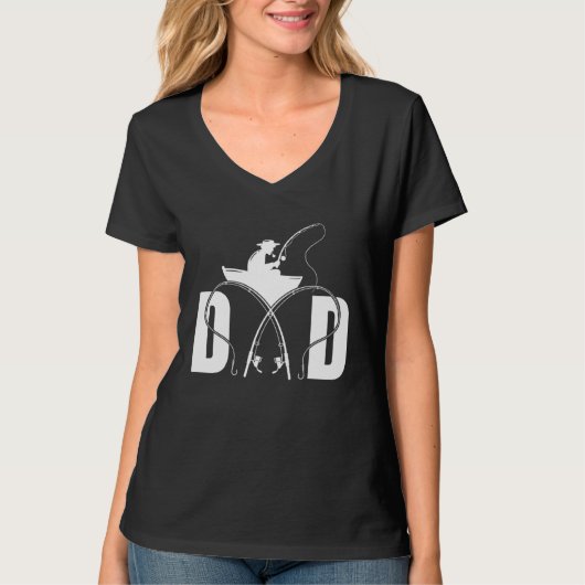 Fishing Dad Fisherman Fisher Fish Catcher Fathers  T-shirt (Voorkant)