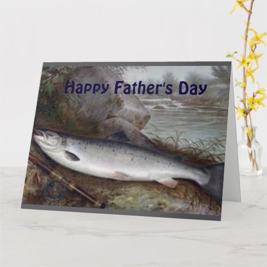 Fishing Dad Kaart (Gele Bloem)