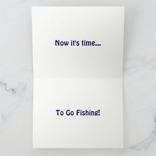 Fishing Dad Kaart (Binnen)