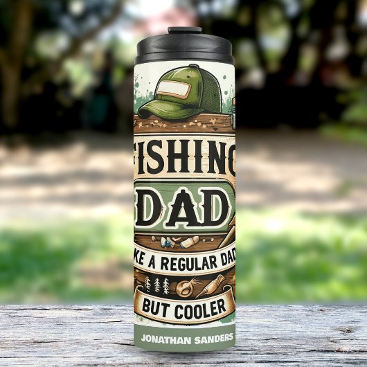 Fishing Dad like a Regular Dad But Cooler Thermosbeker