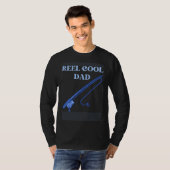 fishing dad reel cool dad fathers day fisherman t-shirt (Voorkant volledig)