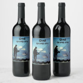 Fishing Dad Wijn Etiket (Flessen)