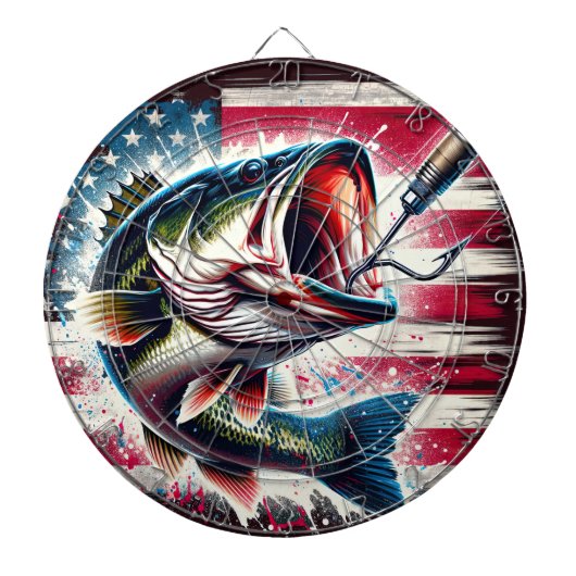 Fishing Dart Board  Dartbord (Voorkant)