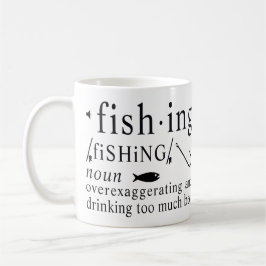 Fishing Definition Beer Exaggeration Hooks Humor Koffiemok