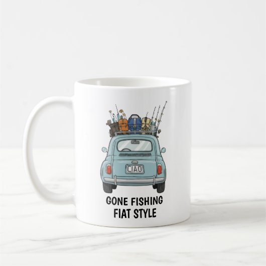 Fishing Fiat Car  Koffiemok (Links)
