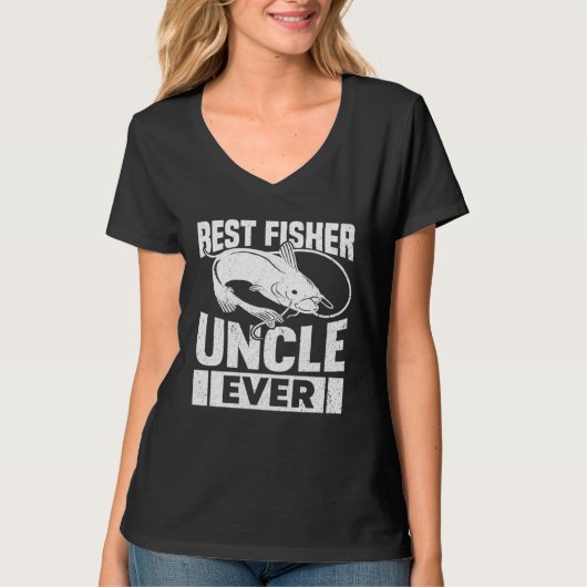 Fishing Fisherman Uncle Fisher Fish T-shirt (Voorkant)