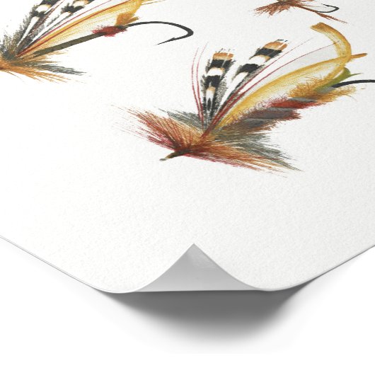 Fishing Flies #1 Poster (Hoek)