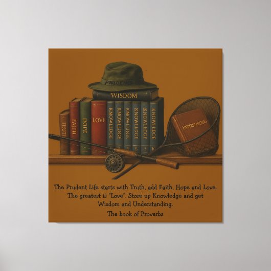 Fishing for Understanding  Canvas Afdruk (Voorkant)