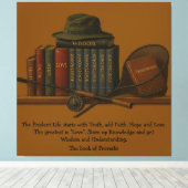 Fishing for Understanding  Canvas Afdruk (Insitu (Houten vloer))