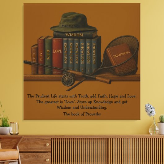 Fishing for Understanding  Canvas Afdruk (Insitu (Woonkamer))