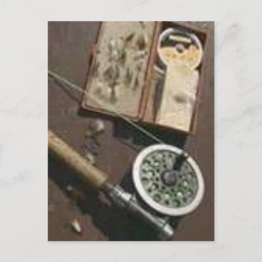 FISHING gear POSTCARD Briefkaart (Voorkant)