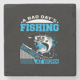Fishing Gift A Good Day Fishing Stenen Onderzetter