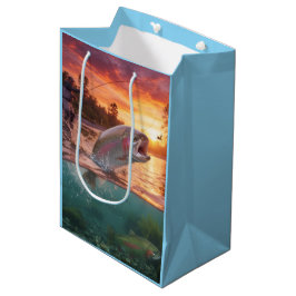 Fishing Gift Back, Rainbow Trout / Fish Medium Cadeauzakje